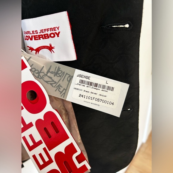 CHARLES JEFFREY LOVERBOY printed single-breasted Glasgow Blazer | Large | Unisex - Picture 3 of 15